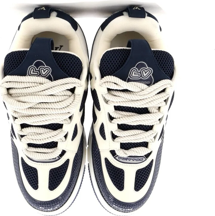 Louis Vuitton Men's LV Skate Sneakers Technical Mesh with Leather and Suede - Image 2
