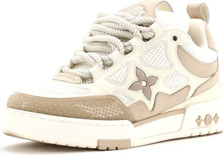 Louis Vuitton Men's LV Skate Sneakers Technical Mesh with Leather and Suede