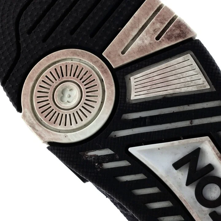 Louis Vuitton Men's LV Trainer Sneakers Monogram Empreinte Leather and Monogram Denim - Image 6