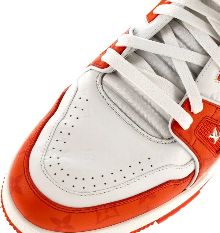 Louis Vuitton Men's LV Trainer Sneakers Monogram Taigarama and Leather - Image 5