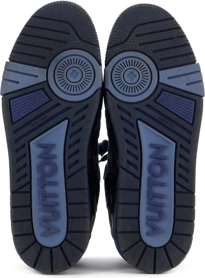 Louis Vuitton Men's Nigo Trainer Sneakers Monogram Denim and Leather - Image 4