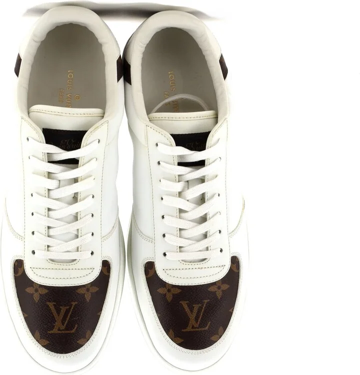 Louis Vuitton Men's Rivoli Low-Top Sneakers Leather with Monogram Canvas - Image 2