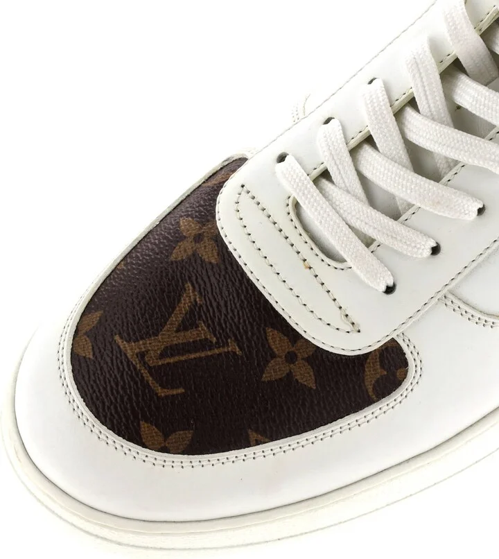 Louis Vuitton Men's Rivoli Low-Top Sneakers Leather with Monogram Canvas - Image 5