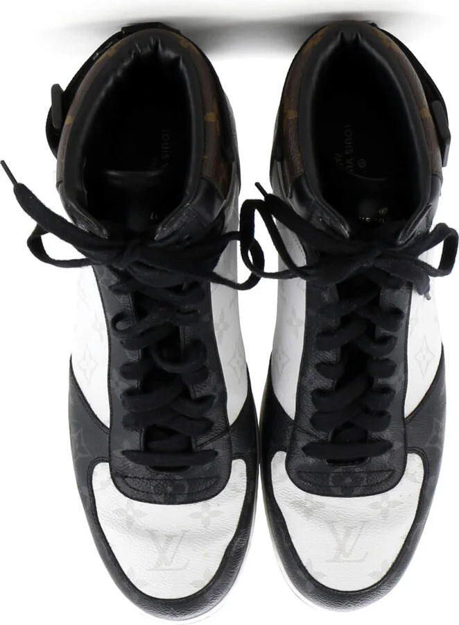 Louis Vuitton Men's Rivoli Sneaker Boots Monogram Canvas with Leather - Image 2