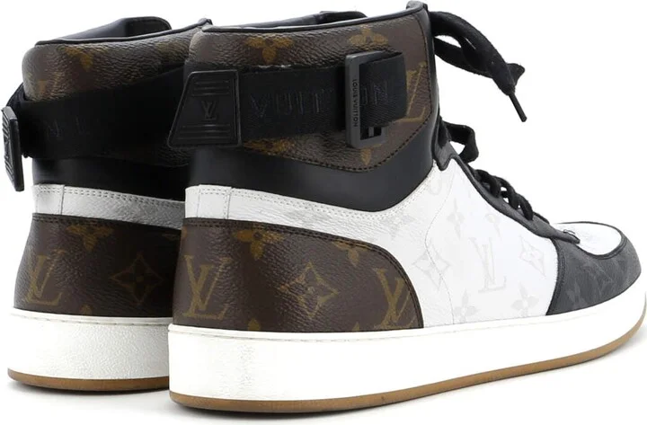 Louis Vuitton Men's Rivoli Sneaker Boots Monogram Canvas with Leather - Image 3
