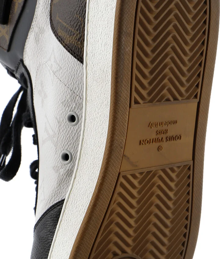 Louis Vuitton Men's Rivoli Sneaker Boots Monogram Canvas with Leather - Image 5