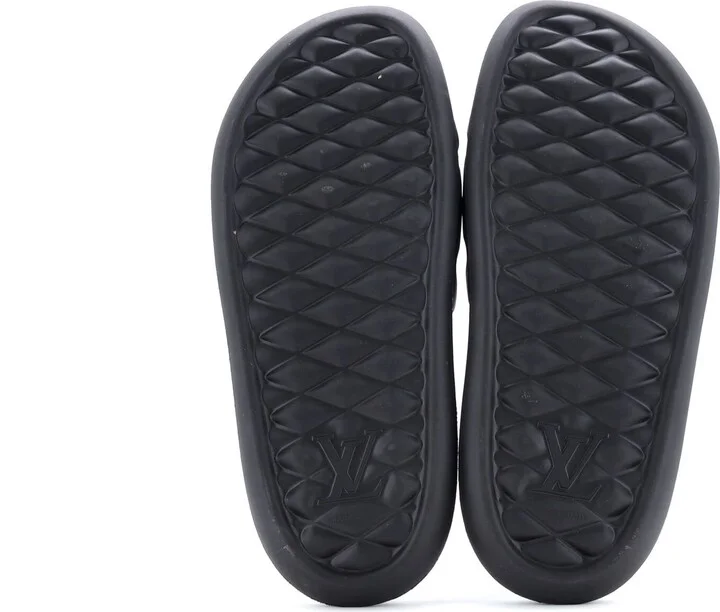 Louis Vuitton Men's Waterfront Mule Sandals Monogram Embossed Rubber - Image 4