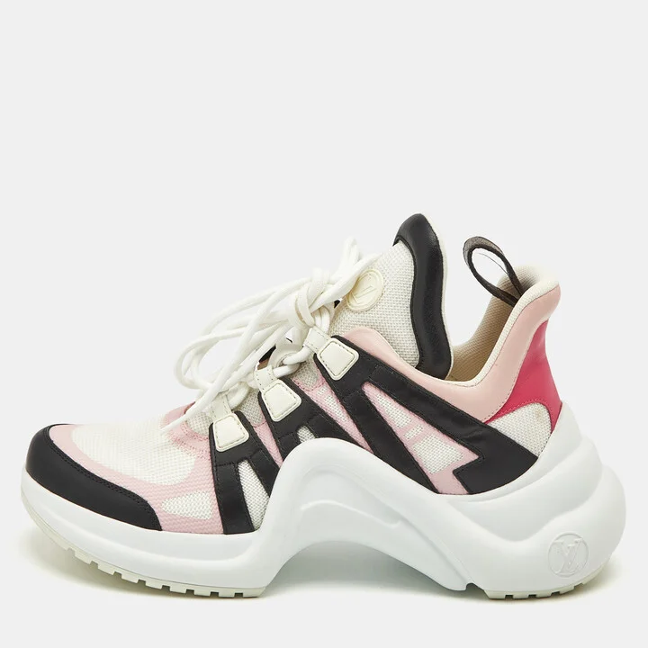 Louis Vuitton Multicolor Leather and Mesh Archlight Sneakers Size 39