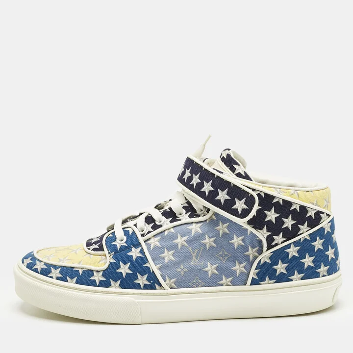Louis Vuitton Multicolor Monogram Stars Canvas Acapulco Sneakers Size 42.5