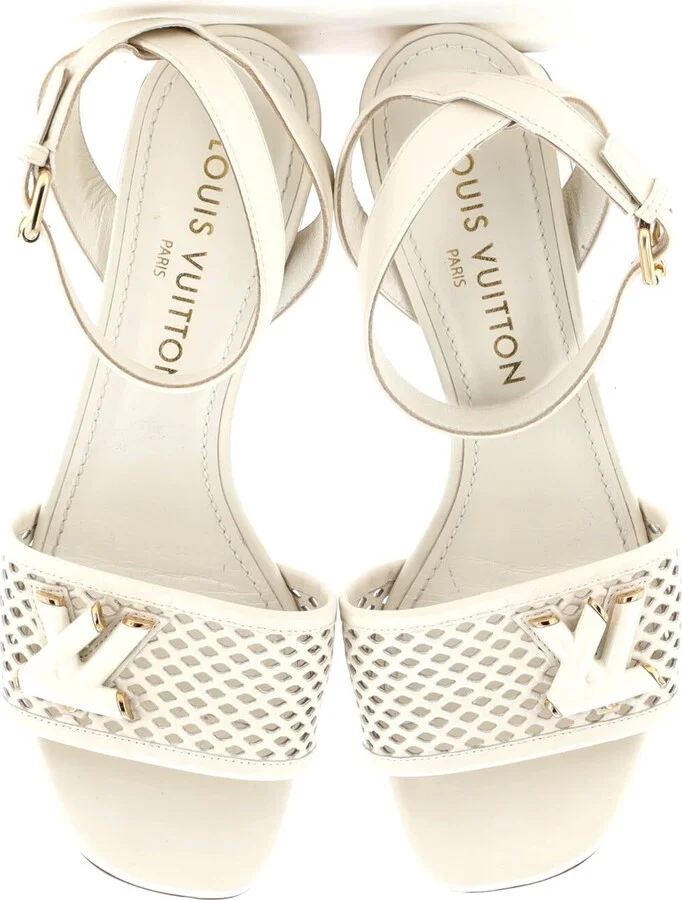 Louis Vuitton Women's Block Heel Shake Sandals Leather - Image 2