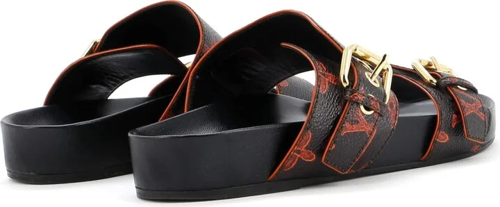 Louis Vuitton Women's Bom Dia Flat Mules Limited Edition Grace Coddington Catogram Canvas - Image 3