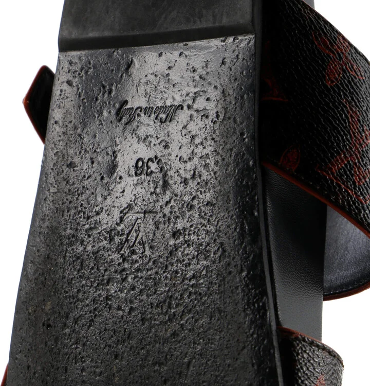 Louis Vuitton Women's Bom Dia Flat Mules Limited Edition Grace Coddington Catogram Canvas - Image 6