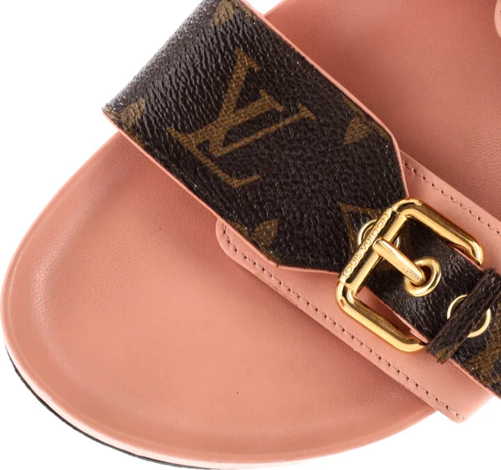 Louis Vuitton Women's Bom Dia Flat Mules Monogram Canvas - Image 5