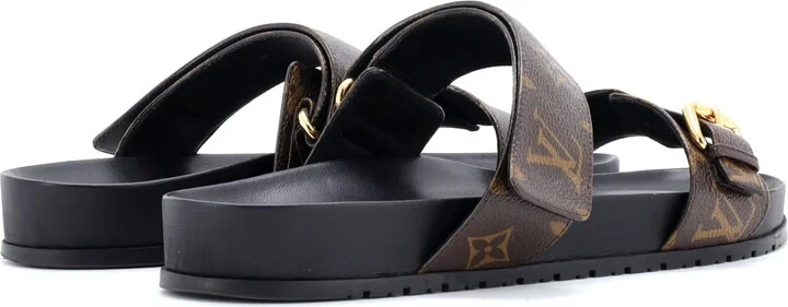 Louis Vuitton Women's Bom Dia Flat Mules Monogram Canvas - Image 3