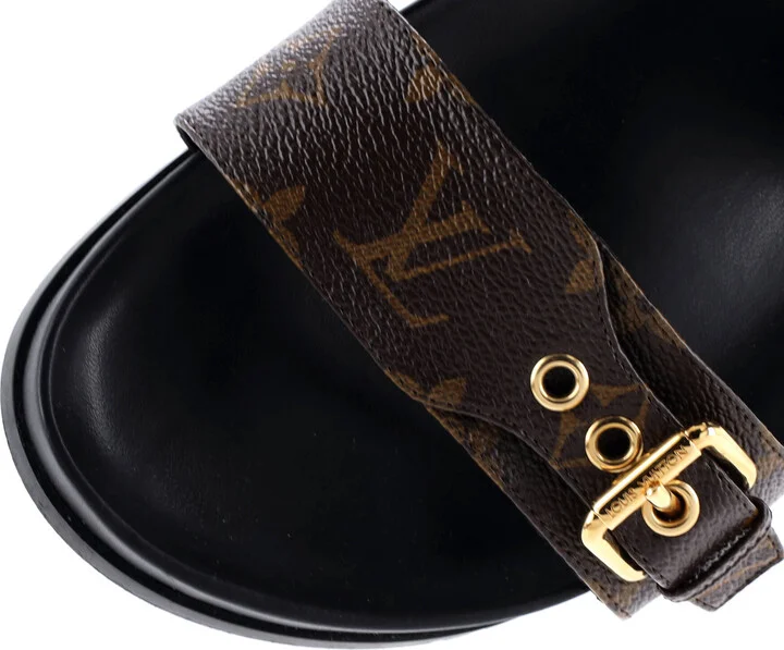 Louis Vuitton Women's Bom Dia Flat Mules Monogram Canvas - Image 5