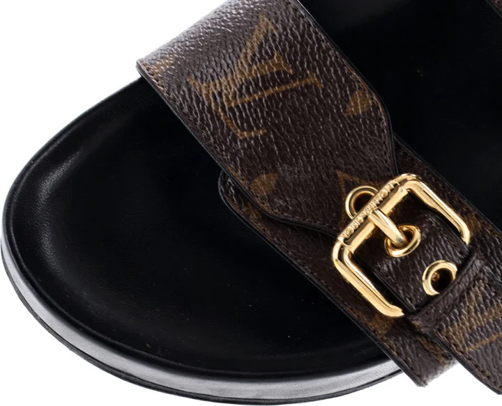 Louis Vuitton Women's Bom Dia Flat Mules Monogram Canvas - Image 5