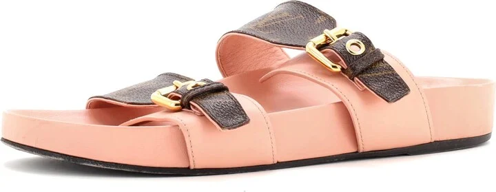 Louis Vuitton Women's Bom Dia Flat Mules Monogram Canvas