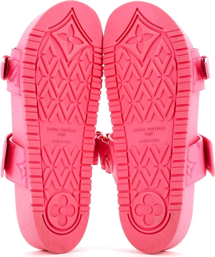 Louis Vuitton Women's Bom Dia Flat Mules Monogram Embossed Leather - Image 4