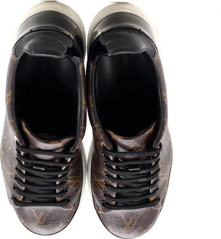 Louis Vuitton Women's FrontRow Sneakers Monogram Canvas with Patent - Image 2