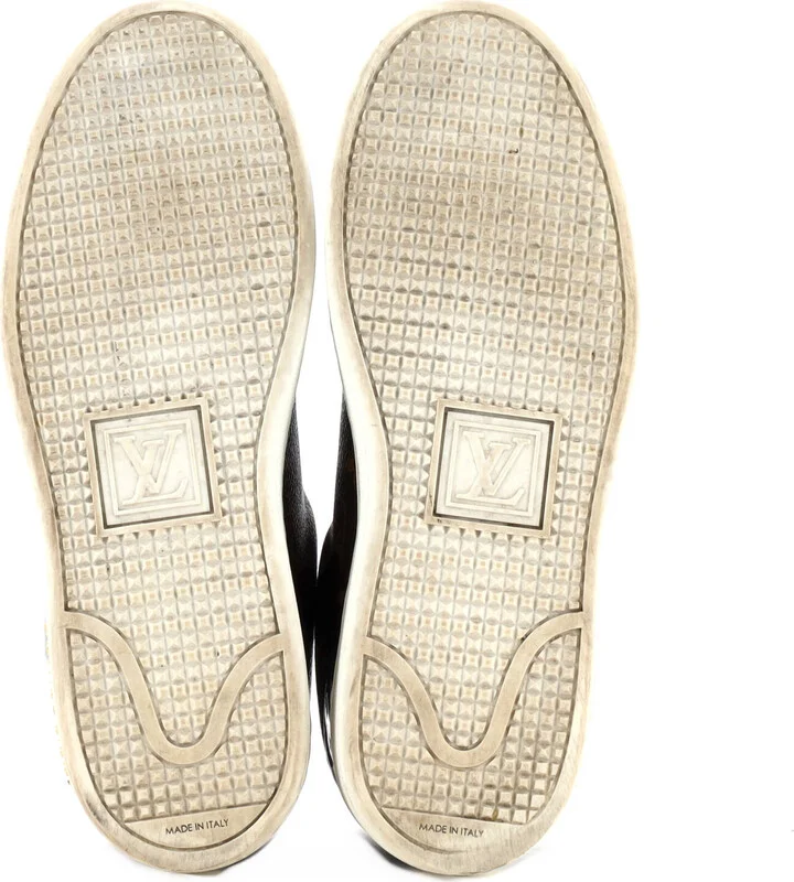 Louis Vuitton Women's FrontRow Sneakers Monogram Canvas with Patent - Image 4