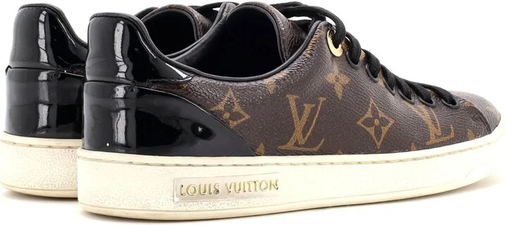 Louis Vuitton Women's FrontRow Sneakers Monogram Canvas with Patent - Image 3
