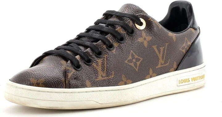 Louis Vuitton Women's FrontRow Sneakers Monogram Canvas with Patent