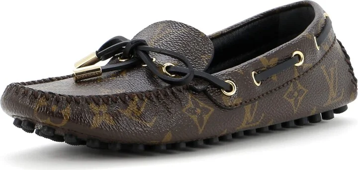 Louis Vuitton Women's Gloria Flat Loafers Monogram Canvas
