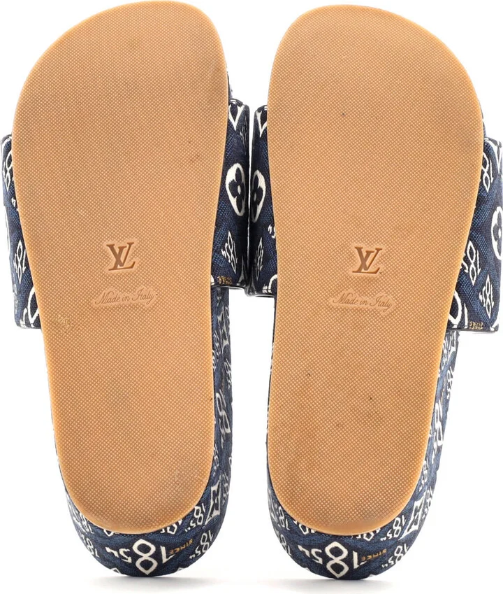 Louis Vuitton Women's Jumbo Flatform Mule Sandals Limited Edition Since 1854 Monogram Jacquard - Image 4