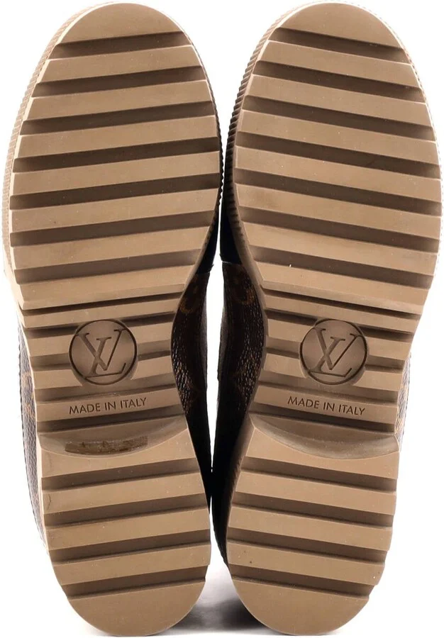 Louis Vuitton Women's Laureate Platform Desert Boots Leather with Suede - Image 4