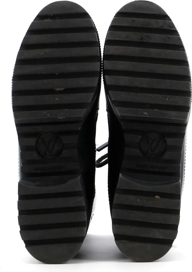 Louis Vuitton Women's Laureate Platform Desert Boots Limited Edition World Tour Suede with Monogram Canvas and Leather - Image 4