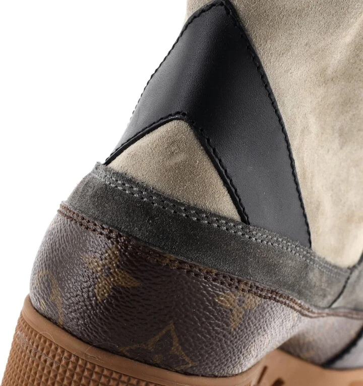 Louis Vuitton Women's Laureate Platform Desert Boots Suede with Monogram Canvas - Image 6