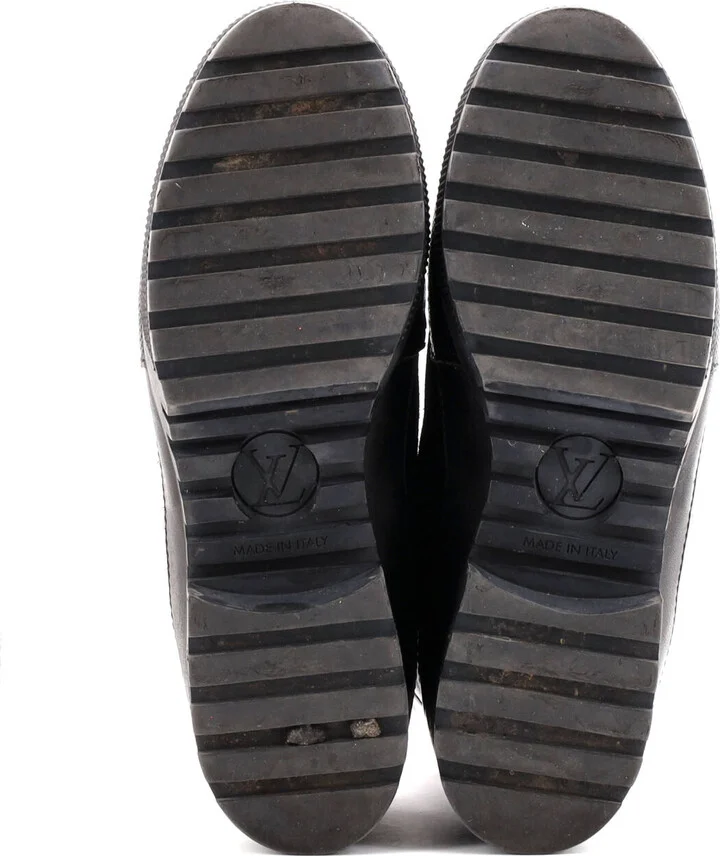 Louis Vuitton Women's Laureate Platform Desert Boots Suede with Monogram Canvas - Image 4