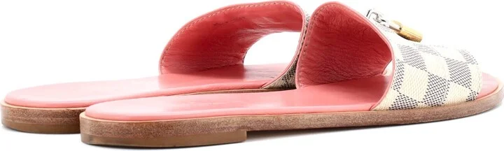Louis Vuitton Women's Lock It Flat Mule Sandals Damier - Image 3