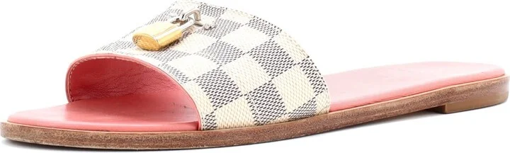 Louis Vuitton Women's Lock It Flat Mule Sandals Damier