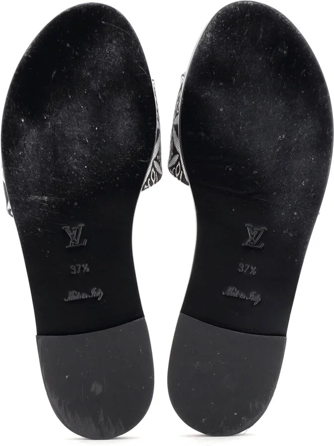 Louis Vuitton Women's Lock It Flat Mule Sandals Limited Edition Colored Monogram Giant - Image 4