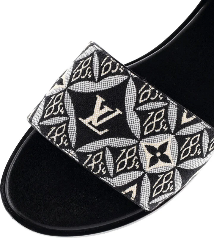 Louis Vuitton Women's Lock It Flat Mule Sandals Limited Edition Colored Monogram Giant - Image 5