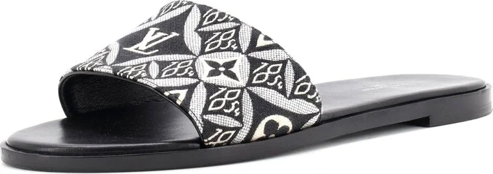 Louis Vuitton Women's Lock It Flat Mule Sandals Limited Edition Colored Monogram Giant