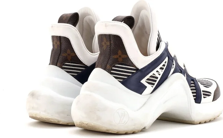 Louis Vuitton Women's LV Archlight Sneakers Canvas with Leather and Monogram Coated Canvas - Image 3