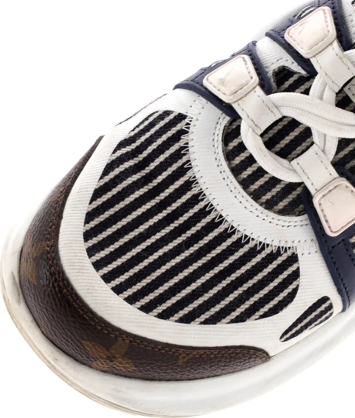 Louis Vuitton Women's LV Archlight Sneakers Canvas with Leather and Monogram Coated Canvas - Image 5