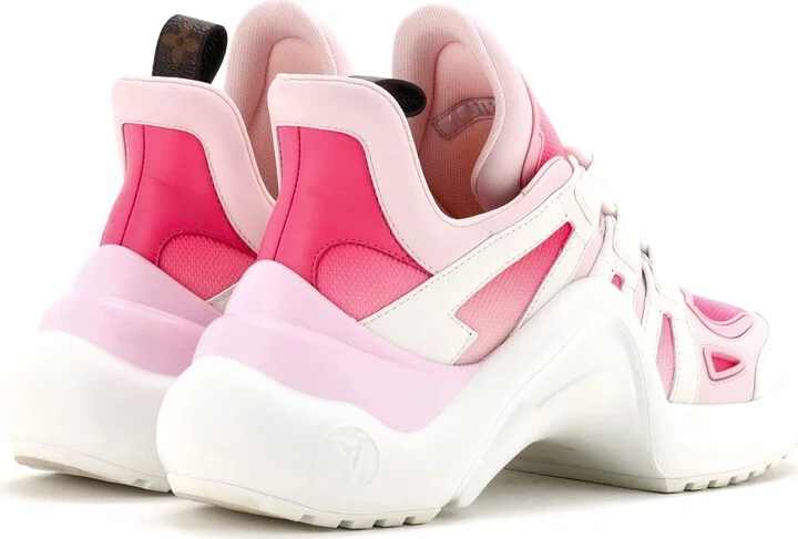 Louis Vuitton Women's LV Archlight Sneakers Fabric and Leather - Image 3