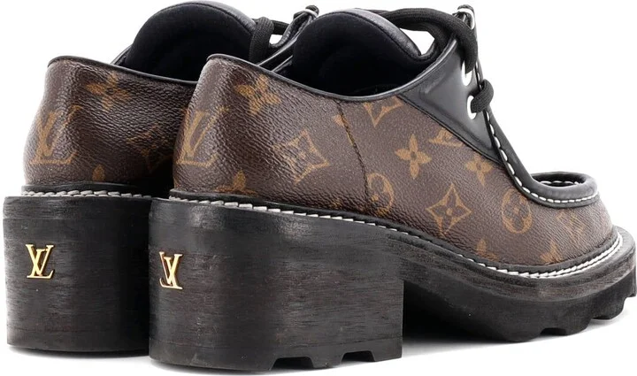 Louis Vuitton Women's LV Beaubourg Platform Derby Shoes Monogram Canvas - Image 2