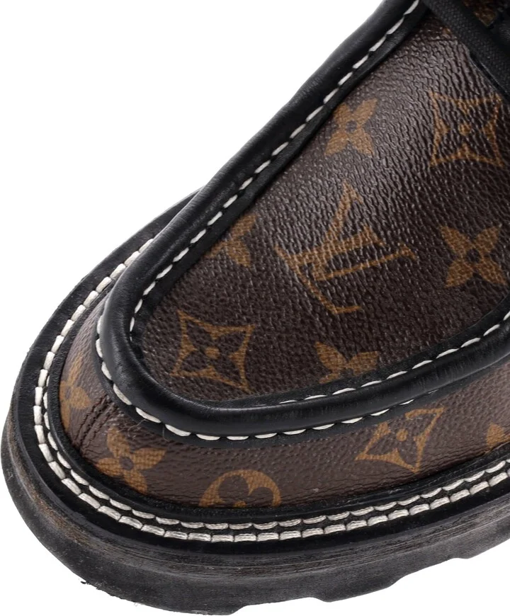 Louis Vuitton Women's LV Beaubourg Platform Derby Shoes Monogram Canvas - Image 5