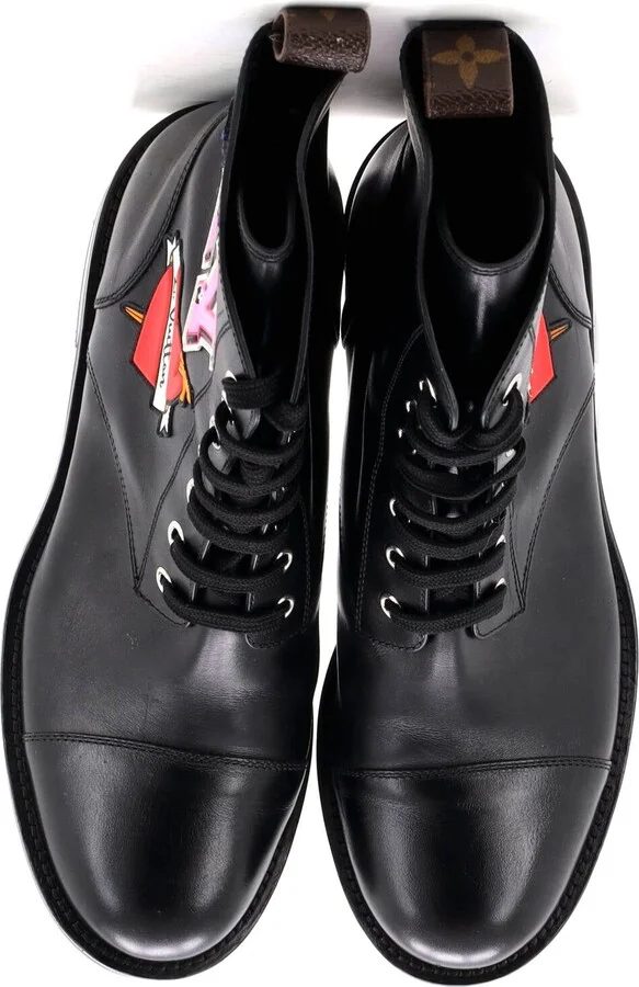 Louis Vuitton Women's Monogram Territory Flat High Ranger Boots Leather - Image 2