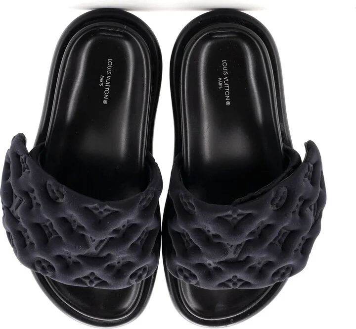 Louis Vuitton Women's Pool Pillow Comfort Mule Sandals Monogram Puffer Fabric - Image 2