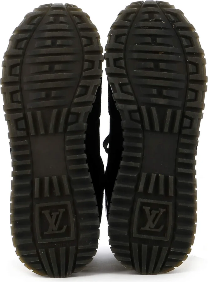 Louis Vuitton Women's Run Away Sneakers Mesh with Monogram Canvas and Suede - Image 4