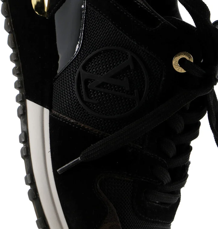 Louis Vuitton Women's Run Away Sneakers Mesh with Monogram Canvas and Suede - Image 5