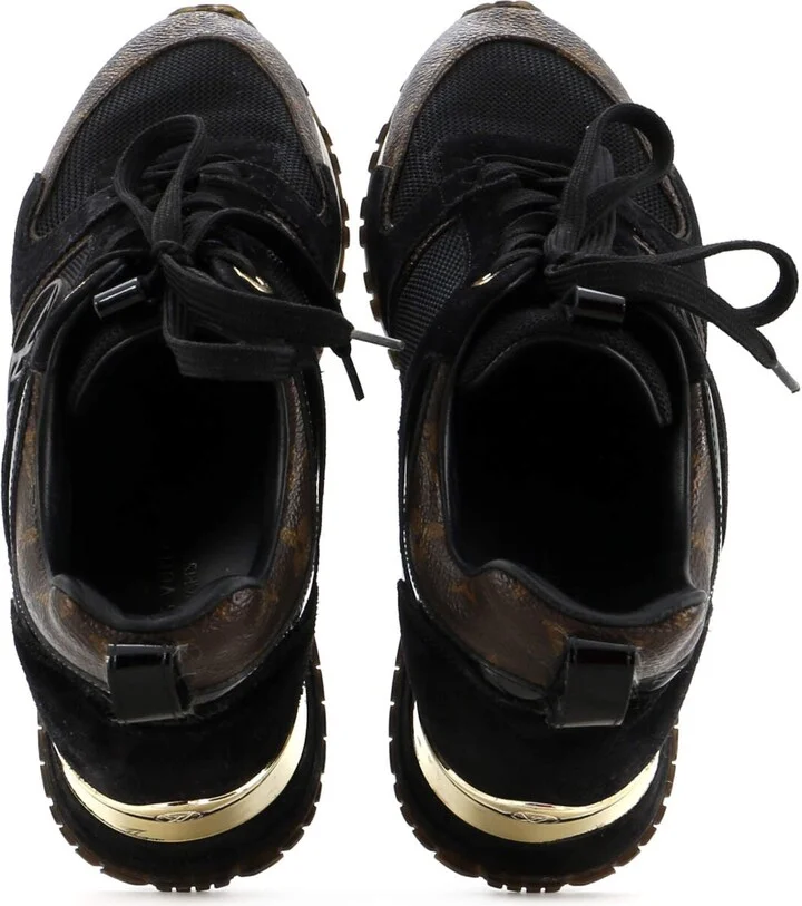 Louis Vuitton Women's Run Away Sneakers Mesh with Monogram Canvas and Suede - Image 3
