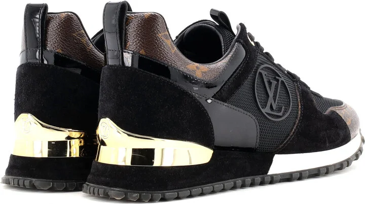 Louis Vuitton Women's Run Away Sneakers Mesh with Monogram Canvas and Suede - Image 3