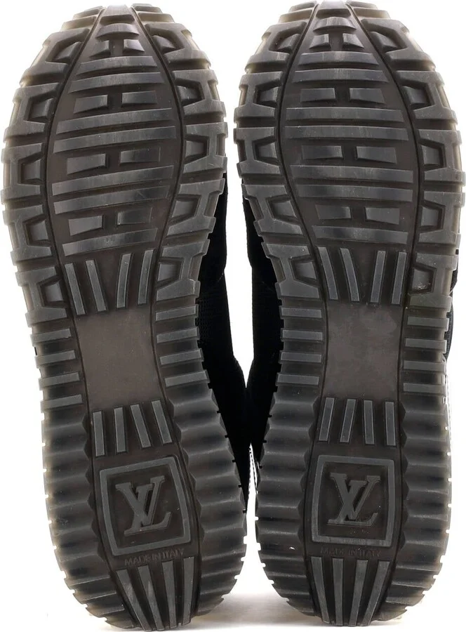 Louis Vuitton Women's Run Away Sneakers Mesh with Monogram Canvas and Suede - Image 4