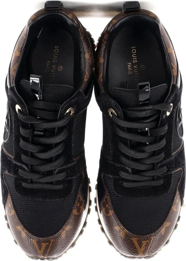 Louis Vuitton Women's Run Away Sneakers Mesh with Monogram Canvas and Suede - Image 2